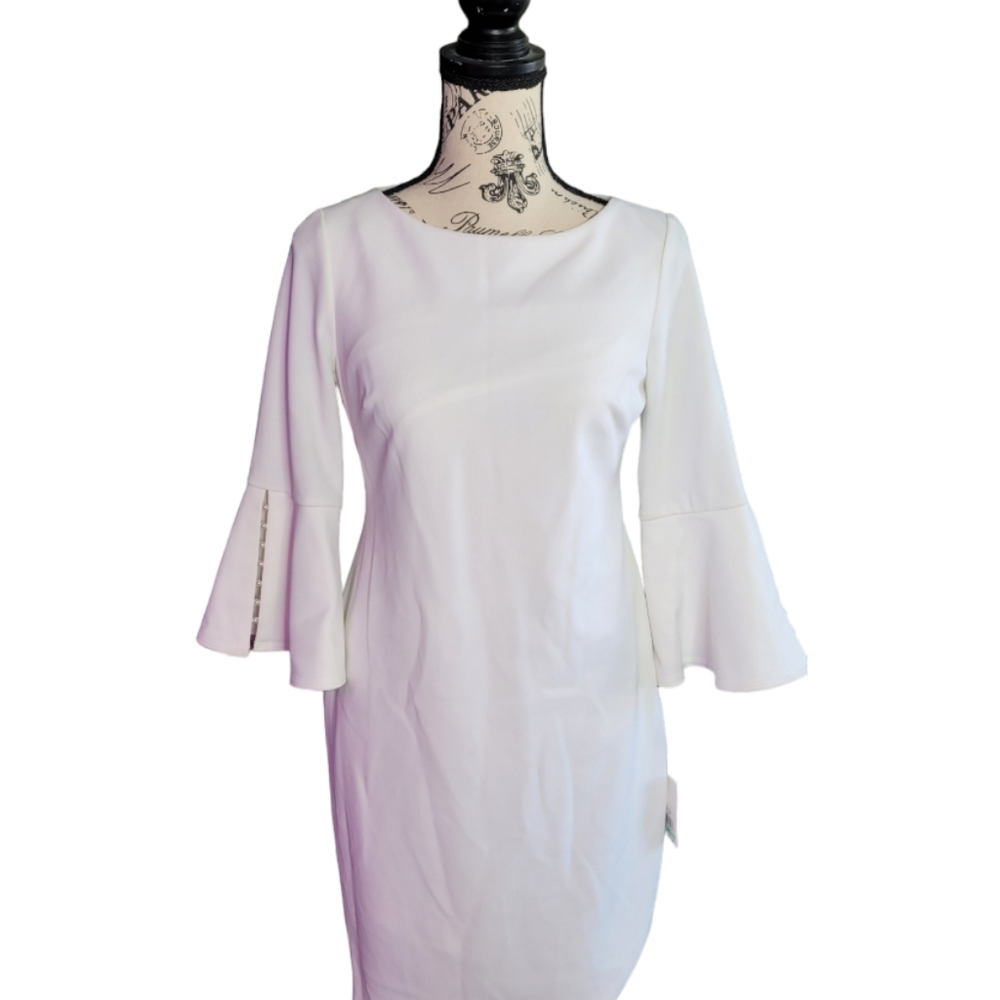 Calvin Klein white dress 8 petite